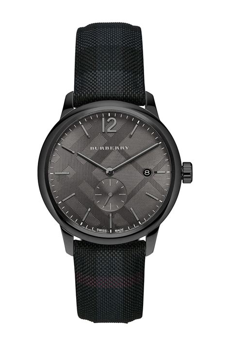 burberry men's classic swiss quartz watch 40mm|Burberry Men's Watch The Classic 40mm Black BU10005.